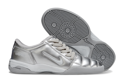 Men's Nike Total 90 III IC Indoor & Futsal Low-Tops Football Shoes - Silver/Grey