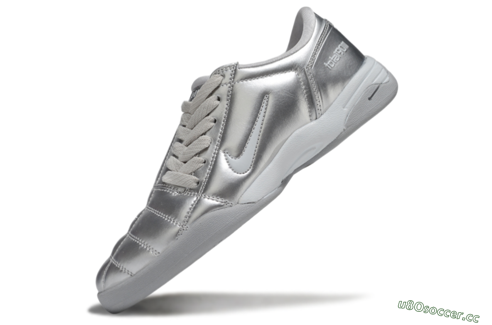 Men's Nike Total 90 III IC Indoor & Futsal Low-Tops Football Shoes - Silver/Grey 5