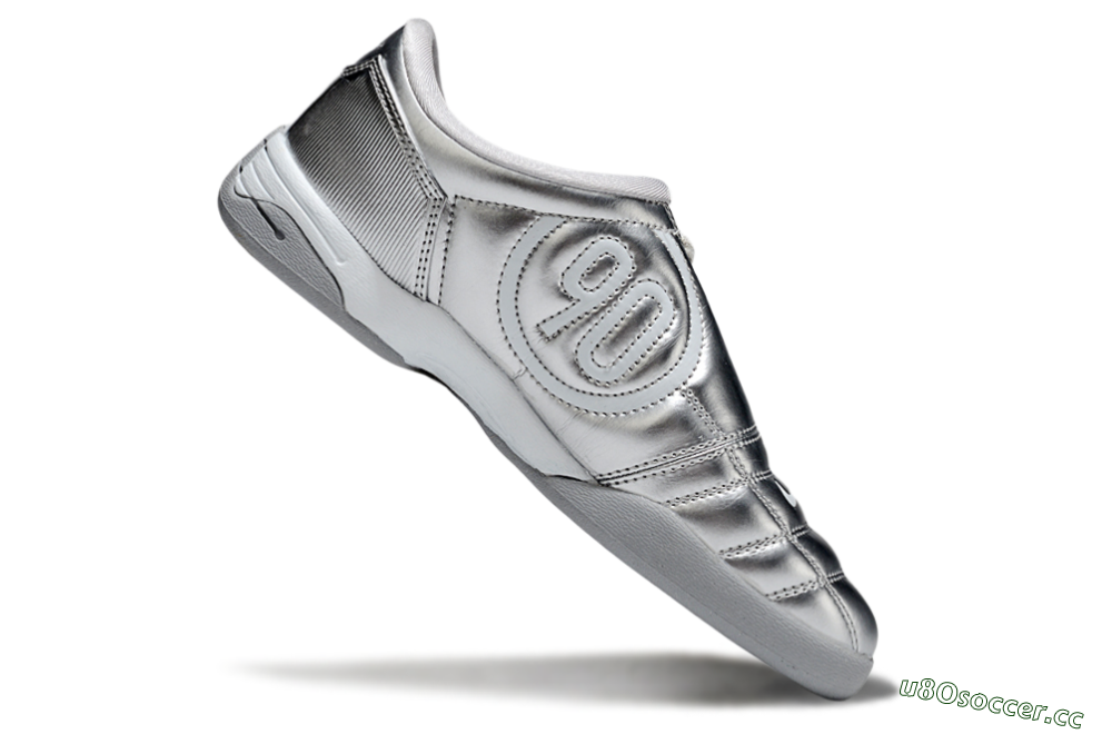 Men's Nike Total 90 III IC Indoor & Futsal Low-Tops Football Shoes - Silver/Grey 4