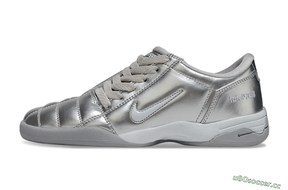 Men's Nike Total 90 III IC Indoor & Futsal Low-Tops Football Shoes - Silver/Grey 0