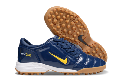 Unisex Nike Total 90 III TF Artificial Turf Low-Tops Football Shoes - Blue/Yellow/White