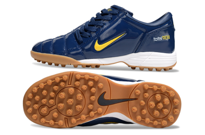Unisex Nike Total 90 III TF Artificial Turf Low-Tops Football Shoes - Blue/Yellow/White