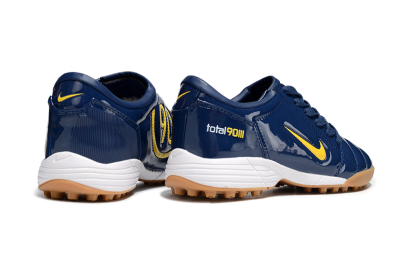 Unisex Nike Total 90 III TF Artificial Turf Low-Tops Football Shoes - Blue/Yellow/White