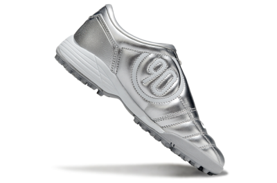 Unisex Nike Total 90 III TF Artificial Turf Low-Tops Football Shoes - Silver/White