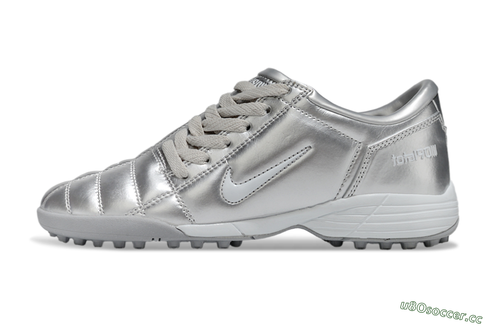 Unisex Nike Total 90 III TF Artificial Turf Low-Tops Football Shoes - Silver/White 0