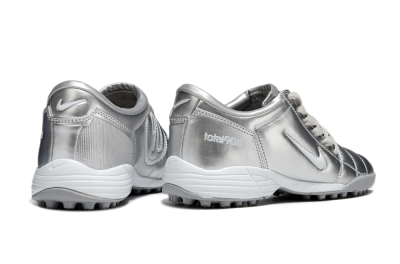 Unisex Nike Total 90 III TF Artificial Turf Low-Tops Football Shoes - Silver/White