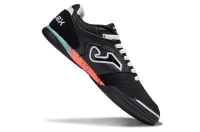 Men's Joma Top Flex IC Indoor & Futsal Low-Tops Football Shoes - White/Black/Yellow