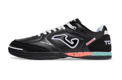 Men's Joma Top Flex IC Indoor & Futsal Low-Tops Football Shoes - White/Black/Yellow