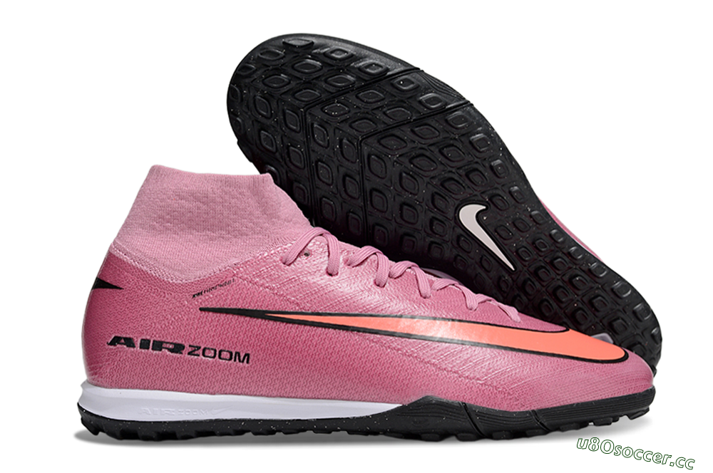 Unisex Nike Air Zoom Mercurial Superfly 10 Elite TF Artificial Turf High-Tops Football Shoes - Red/Black/Whtie 2