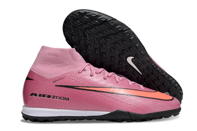 Unisex Nike Air Zoom Mercurial Superfly 10 Elite TF Artificial Turf High-Tops Football Shoes - Red/Black/Whtie