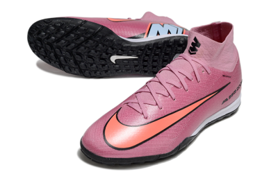 Unisex Nike Air Zoom Mercurial Superfly 10 Elite TF Artificial Turf High-Tops Football Shoes - Red/Black/Whtie