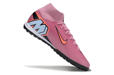 Unisex Nike Air Zoom Mercurial Superfly 10 Elite TF Artificial Turf High-Tops Football Shoes - Red/Black/Whtie