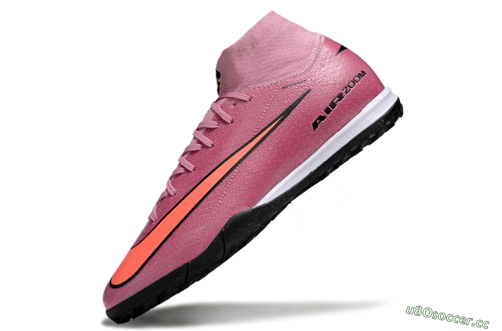 Unisex Nike Air Zoom Mercurial Superfly 10 Elite TF Artificial Turf High-Tops Football Shoes - Red/Black/Whtie 5