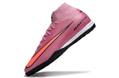 Unisex Nike Air Zoom Mercurial Superfly 10 Elite TF Artificial Turf High-Tops Football Shoes - Red/Black/Whtie