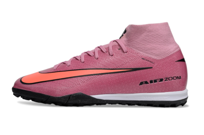 Unisex Nike Air Zoom Mercurial Superfly 10 Elite TF Artificial Turf High-Tops Football Shoes - Red/Black/Whtie
