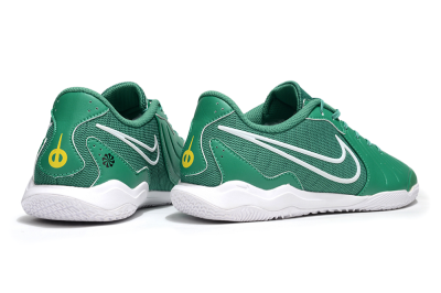 Men's Nike Tiempo Legend 10 Academy IC Indoor & Futsal Low-Tops Football Shoes - Green/White