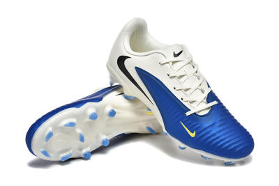 Men's Nike Phantom 6 Elite Low FG Firm Ground Low-Tops Football Boots - Blue/White/Black