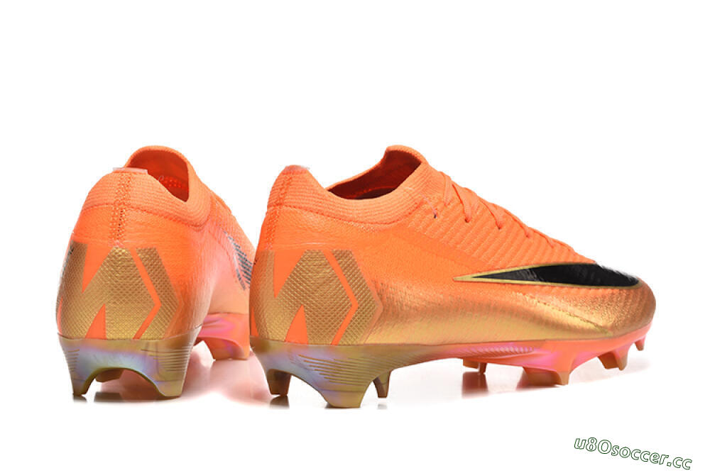 Men's Nike Air Zoom Mercurial Vapor 16 Elite FG Firm Ground Low-Tops Football Boots - Red/Black/Gold 9