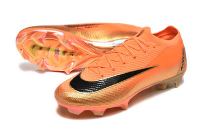 Men's Nike Air Zoom Mercurial Vapor 16 Elite FG Firm Ground Low-Tops Football Boots - Red/Black/Gold