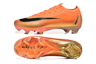 Men's Nike Air Zoom Mercurial Vapor 16 Elite FG Firm Ground Low-Tops Football Boots - Red/Black/Gold