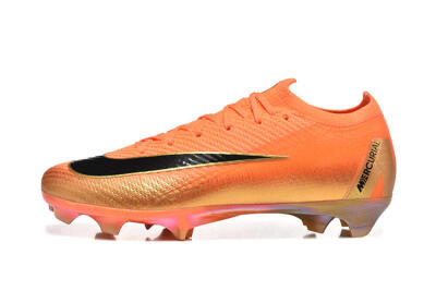 Men's Nike Air Zoom Mercurial Vapor 16 Elite FG Firm Ground Low-Tops Football Boots - Red/Black/Gold
