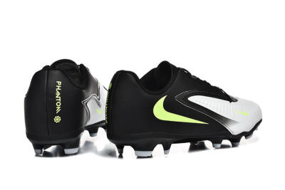 Men's Nike Phantom 6 Elite Low FG Firm Ground Low-Tops Football Boots - White/Black/Yellow
