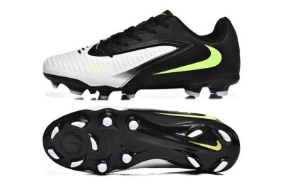 Men's Nike Phantom 6 Elite Low FG Firm Ground Low-Tops Football Boots - White/Black/Yellow