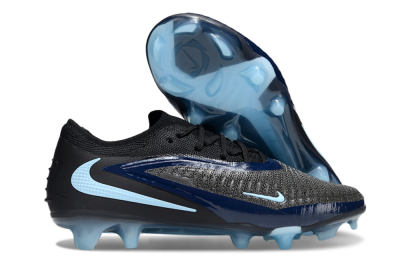 Unisex Nike Phantom 6 Elite Low FG Firm Ground Low-Tops Football Boots - Black/Blue/Jade