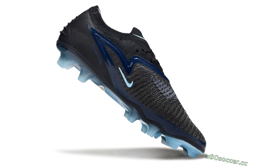 Unisex Nike Phantom 6 Elite Low FG Firm Ground Low-Tops Football Boots - Black/Blue/Jade 4