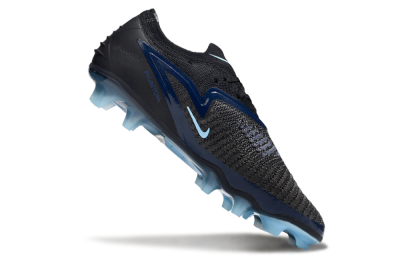 Unisex Nike Phantom 6 Elite Low FG Firm Ground Low-Tops Football Boots - Black/Blue/Jade
