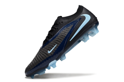 Unisex Nike Phantom 6 Elite Low FG Firm Ground Low-Tops Football Boots - Black/Blue/Jade
