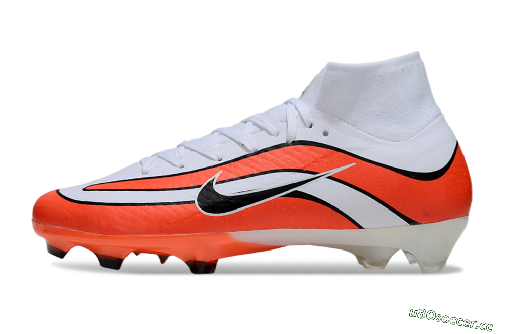 Men's Nike Air Zoom Mercurial Superfly 10 Elite R9 1998 FG Firm Ground High-Tops Football Boots - White/Red/Black 0