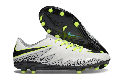 Men's Nike Hypervenom Phantom II RGN FG Firm Ground Low-Tops Football Boots - White/Grey/Black/Yellow