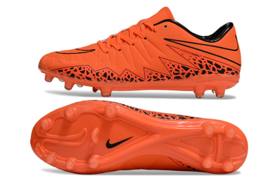 Men's Nike Hypervenom Phantom II RGN FG Firm Ground Low-Tops Football Boots - Red/Black