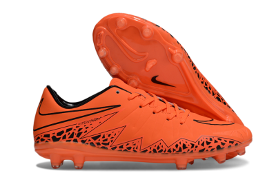 Men's Nike Hypervenom Phantom II RGN FG Firm Ground Low-Tops Football Boots - Red/Black
