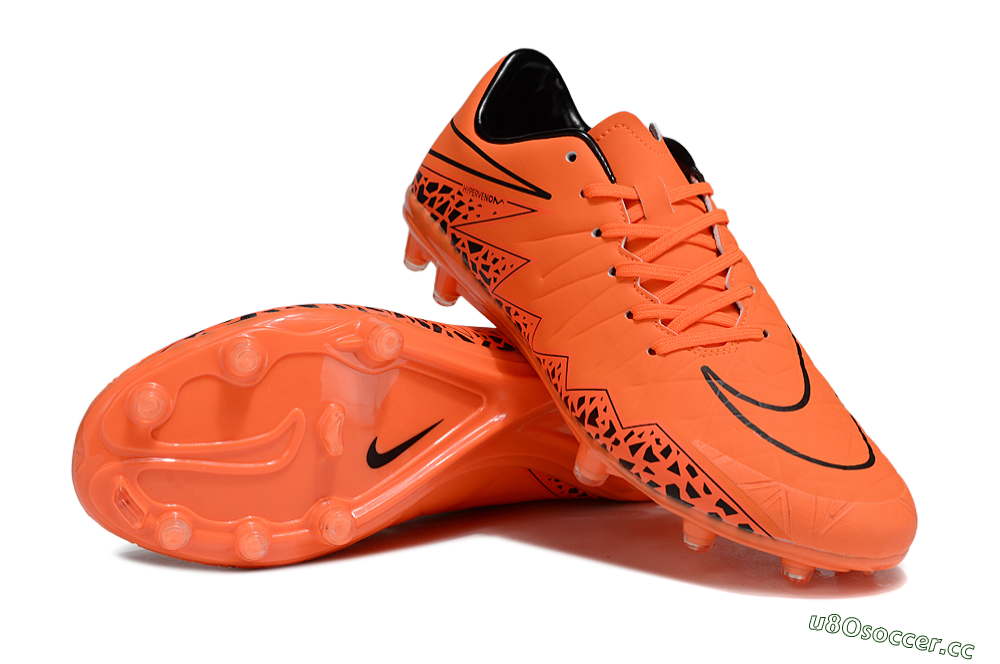 Men's Nike Hypervenom Phantom II RGN FG Firm Ground Low-Tops Football Boots - Red/Black 3