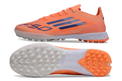 Unisex Adidas F50 Elite TF Artificial Turf Low-Tops Football Shoes - Red/Blue/White