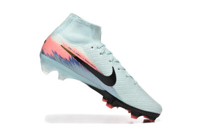 Men's Nike Air Zoom Mercurial Superfly 10 Elite FG Firm Ground High-Tops Football Boots - Jade/Black/Pink