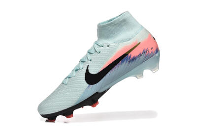 Men's Nike Air Zoom Mercurial Superfly 10 Elite FG Firm Ground High-Tops Football Boots - Jade/Black/Pink