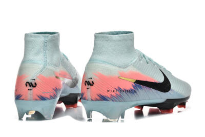 Men's Nike Air Zoom Mercurial Superfly 10 Elite FG Firm Ground High-Tops Football Boots - Jade/Black/Pink