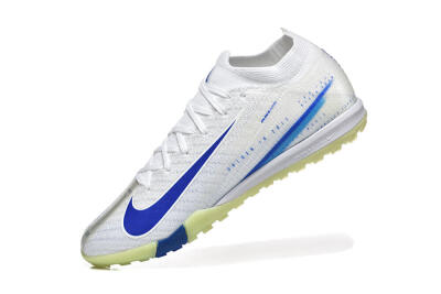 Men's Nike Air Zoom Mercurial Vapor 16 Elite TF Artificial Turf Low-Tops Football Shoes - White/Blue/Beige