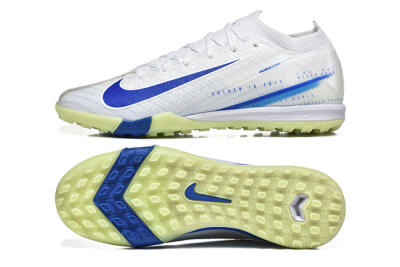 Men's Nike Air Zoom Mercurial Vapor 16 Elite TF Artificial Turf Low-Tops Football Shoes - White/Blue/Beige