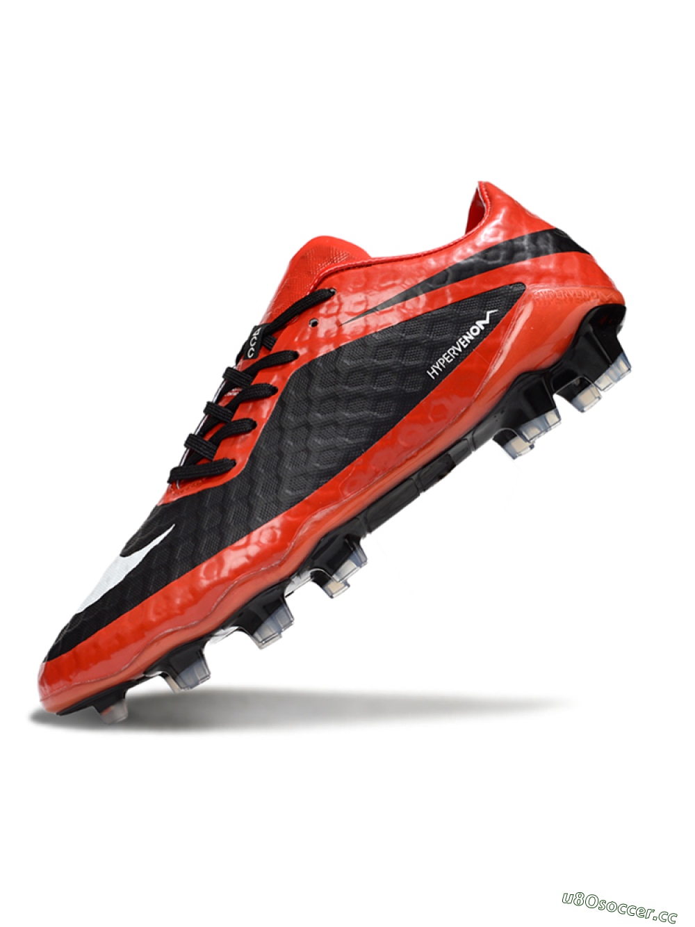 Men's Nike Hypervenom Phantom I FG Firm Ground Low-Tops Football Boots - Red/Black/White 5