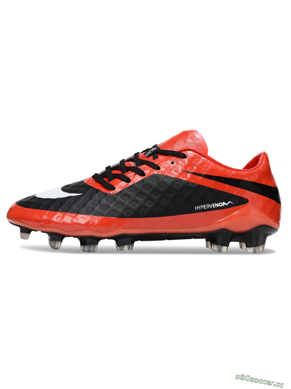 Men's Nike Hypervenom Phantom I FG Firm Ground Low-Tops Football Boots - Red/Black/White 0