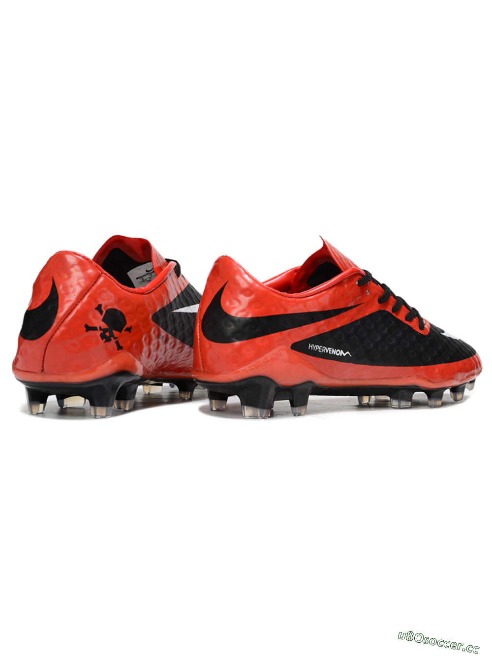 Men's Nike Hypervenom Phantom I FG Firm Ground Low-Tops Football Boots - Red/Black/White 6