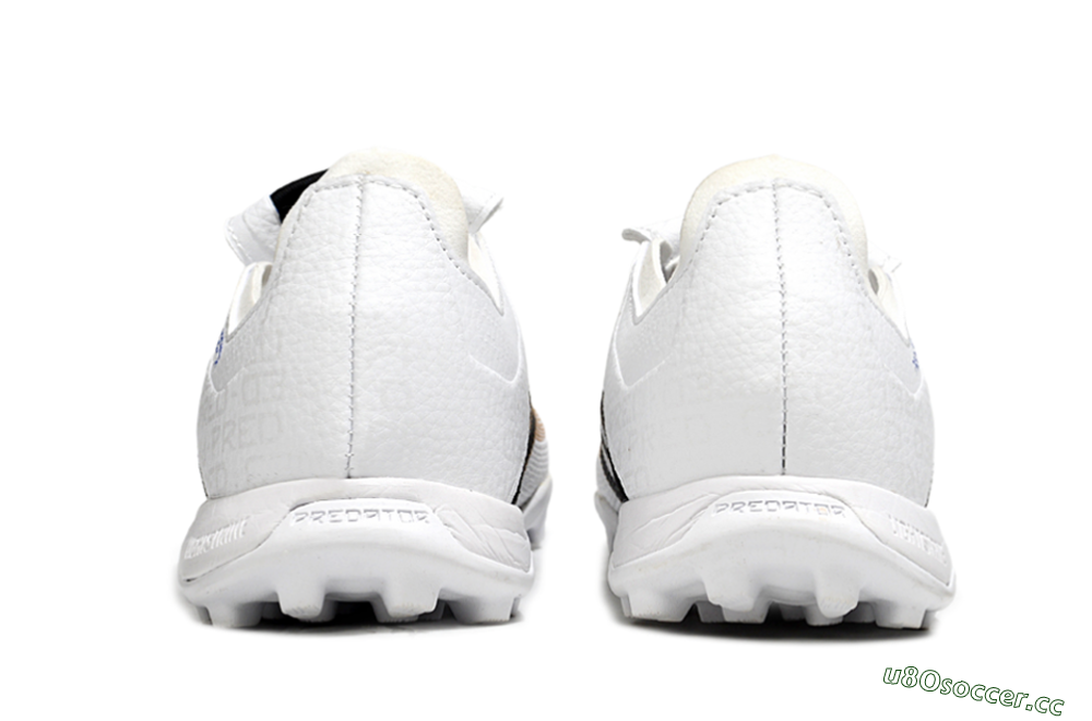 Unisex Adidas Predator 25 Elite Foldover Tongue TF Artificial Turf Low-Tops Football Shoes - White/Black/Gold 5