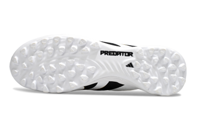 Unisex Adidas Predator 25 Elite Foldover Tongue TF Artificial Turf Low-Tops Football Shoes - White/Black/Gold