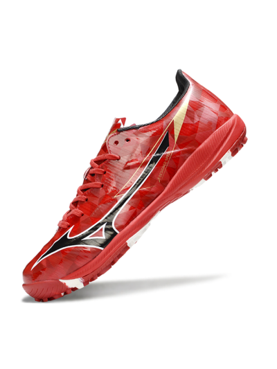 Men's Mizuno Morelia Alpha Beta TF Artificial Turf Low-Tops Football Shoes - Red/Black/White