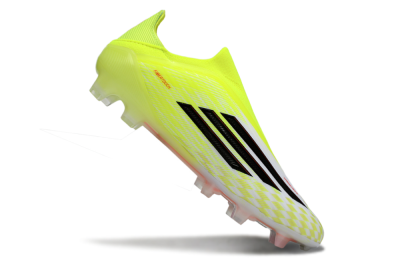 Men's Adidas F50 Elite FG Firm Ground Low-Tops Football Boots - Yellow/White/Black