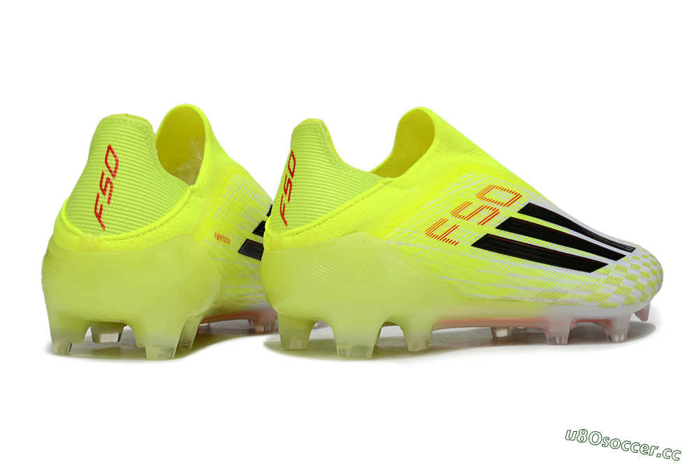 Men's Adidas F50 Elite FG Firm Ground Low-Tops Football Boots - Yellow/White/Black 6